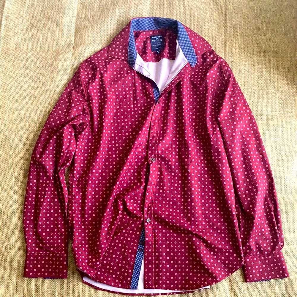 Men’s Society of threads Burgundy shirt